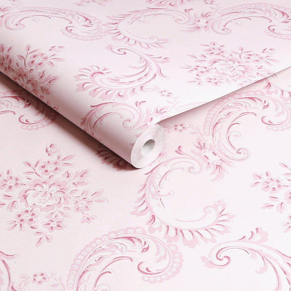 125113 - Boudoir Beauty Wallpaper - Pink - Shabby Chic