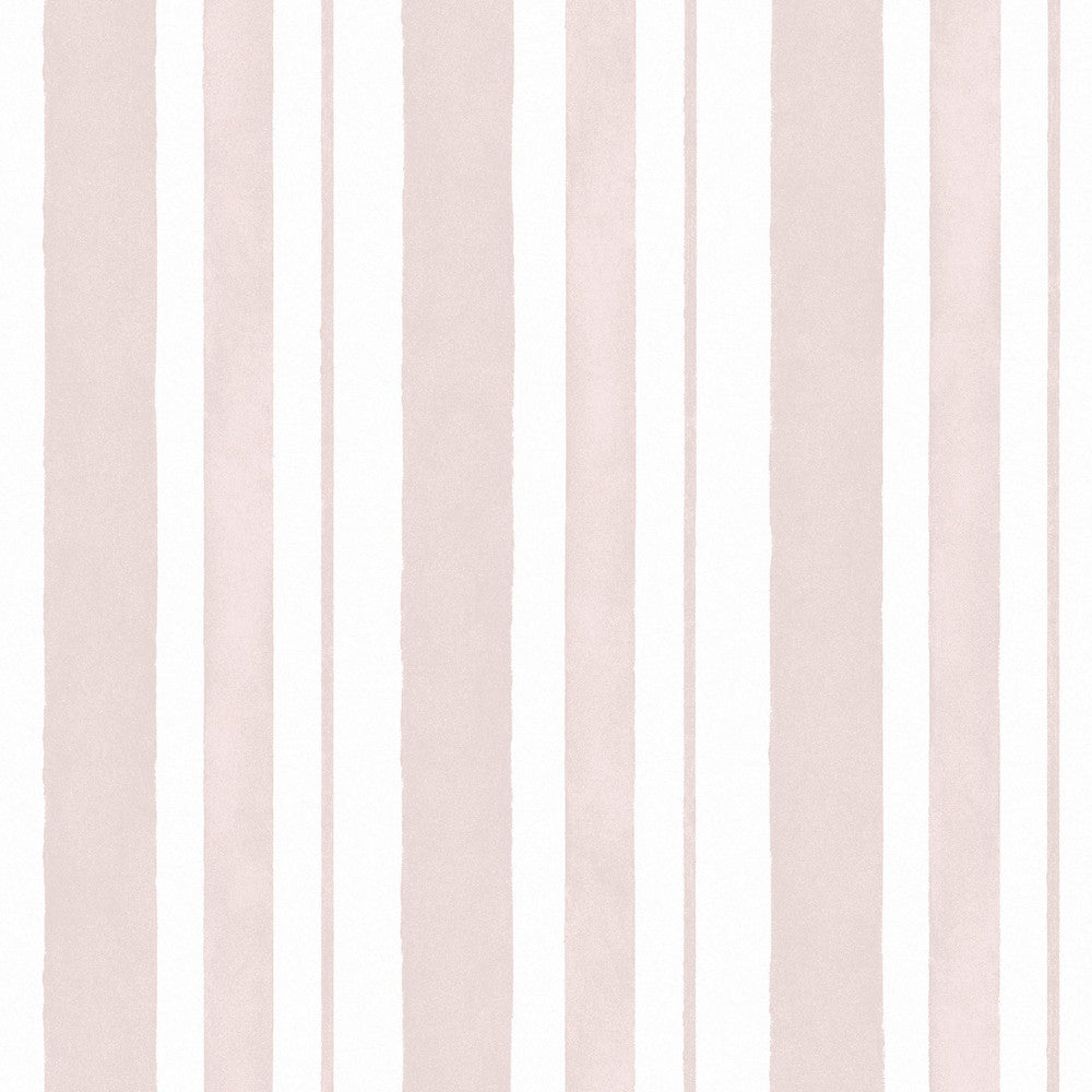125116 - Watercolour Stripe Wallpaper - Pink - Shabby Chic