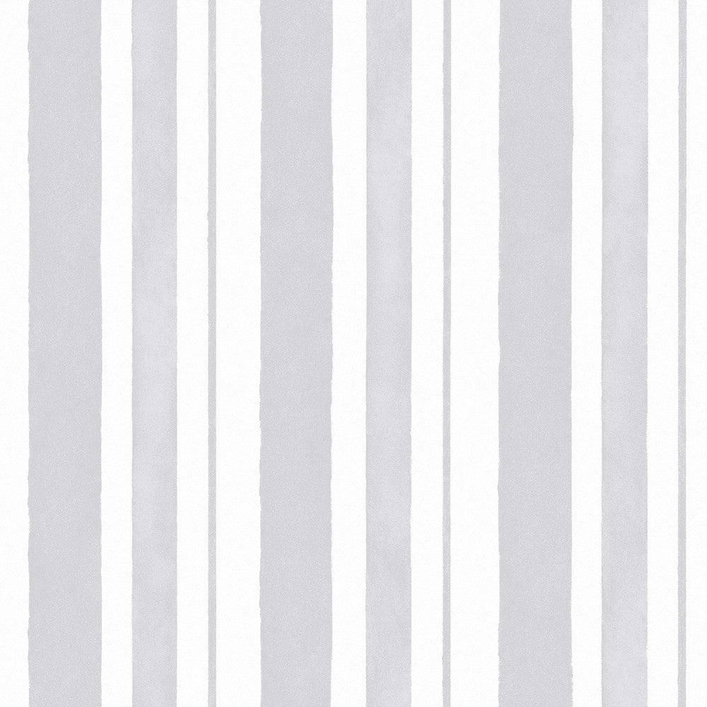 125118 - Watercolour Stripe Wallpaper - Grey - Shabby Chic