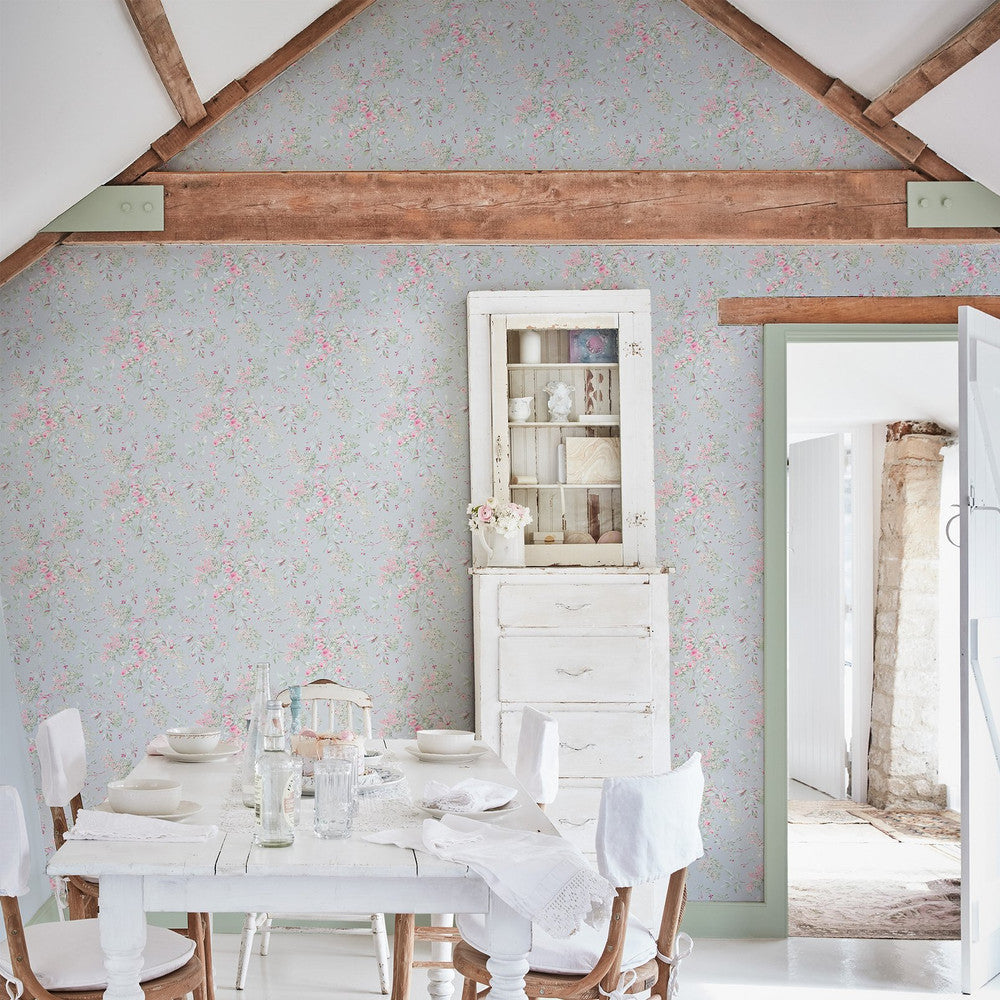 125123 - Chelsea Wallpaper - Blue - Shabby Chic