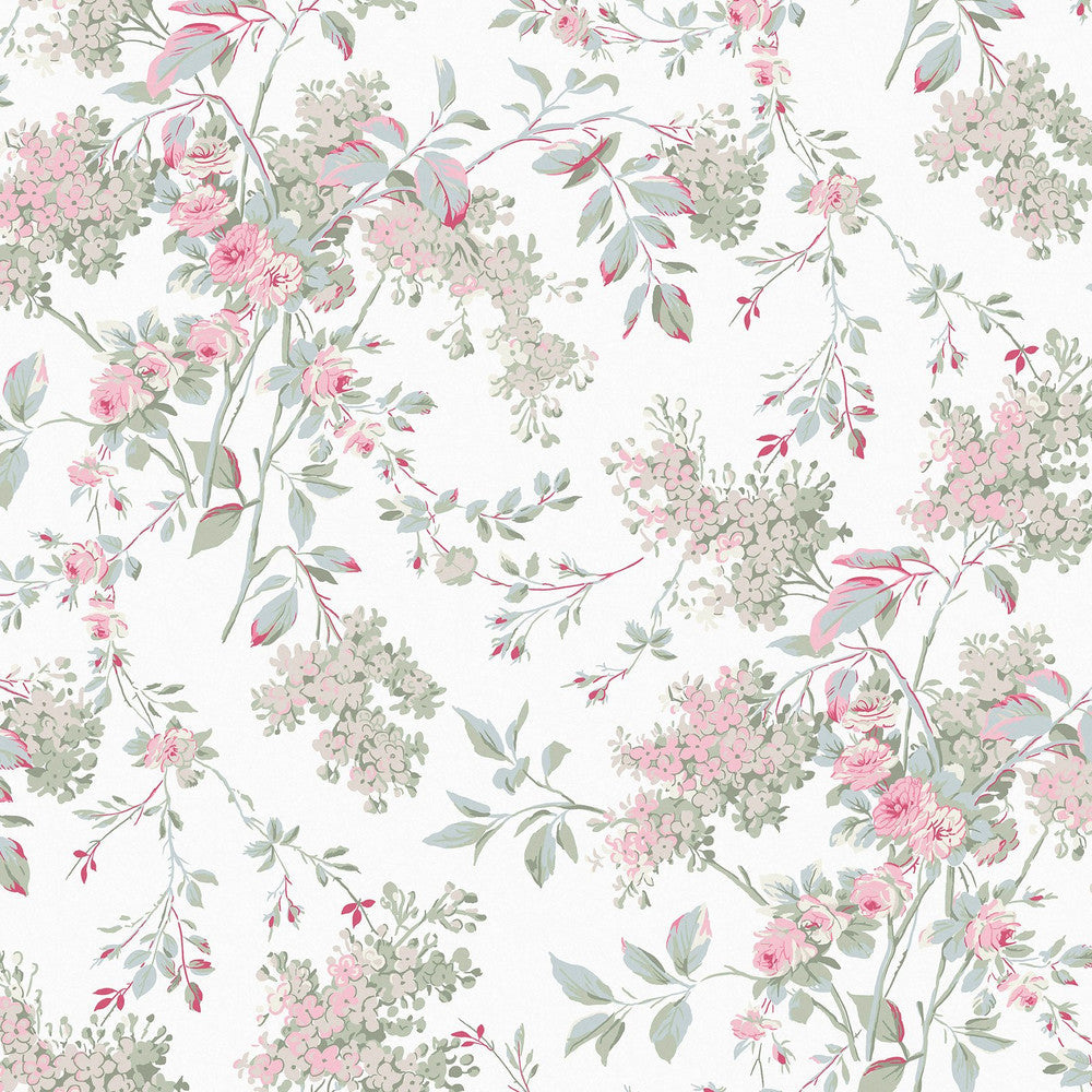 125125 - Chelsea Wallpaper - Fresh White - Shabby Chic
