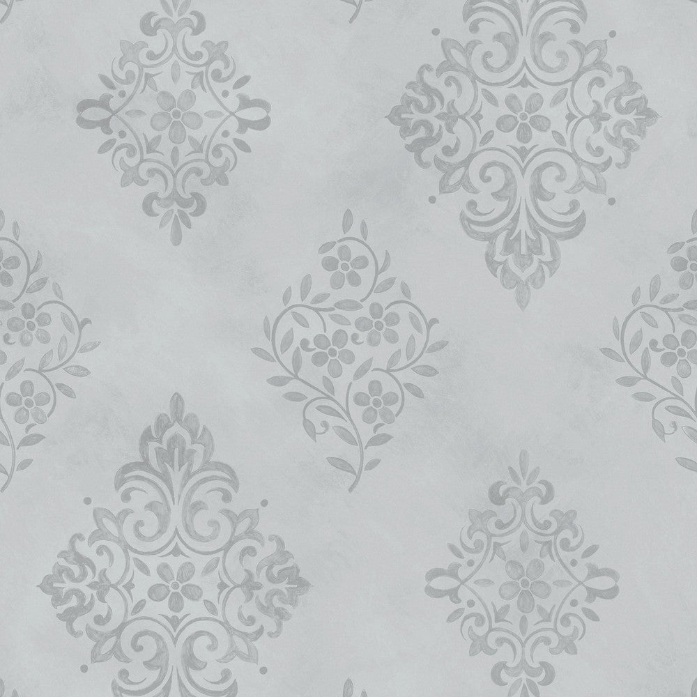 125137 - Diamond Motif Wallpaper - Blue - Shabby Chic