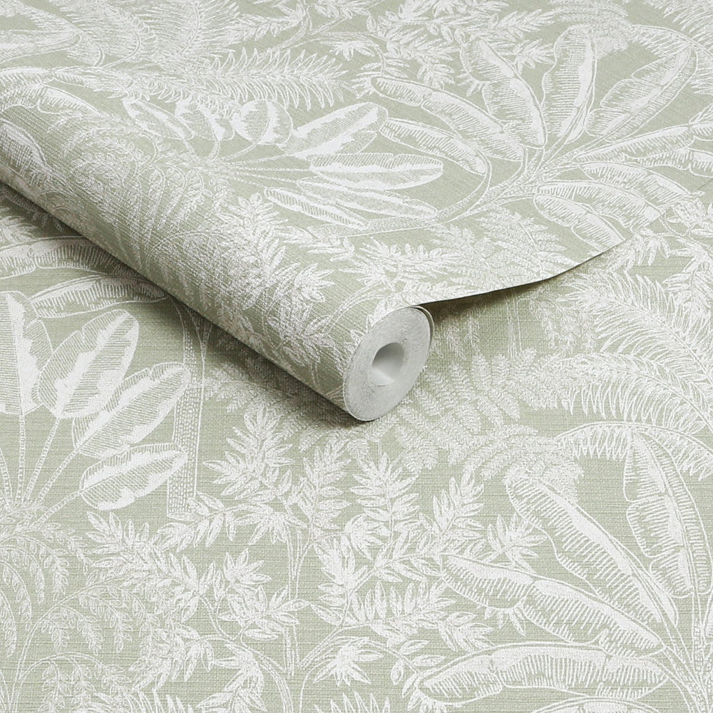 127625 - Intrigue Wallpaper - Sage - Superfresco Easy