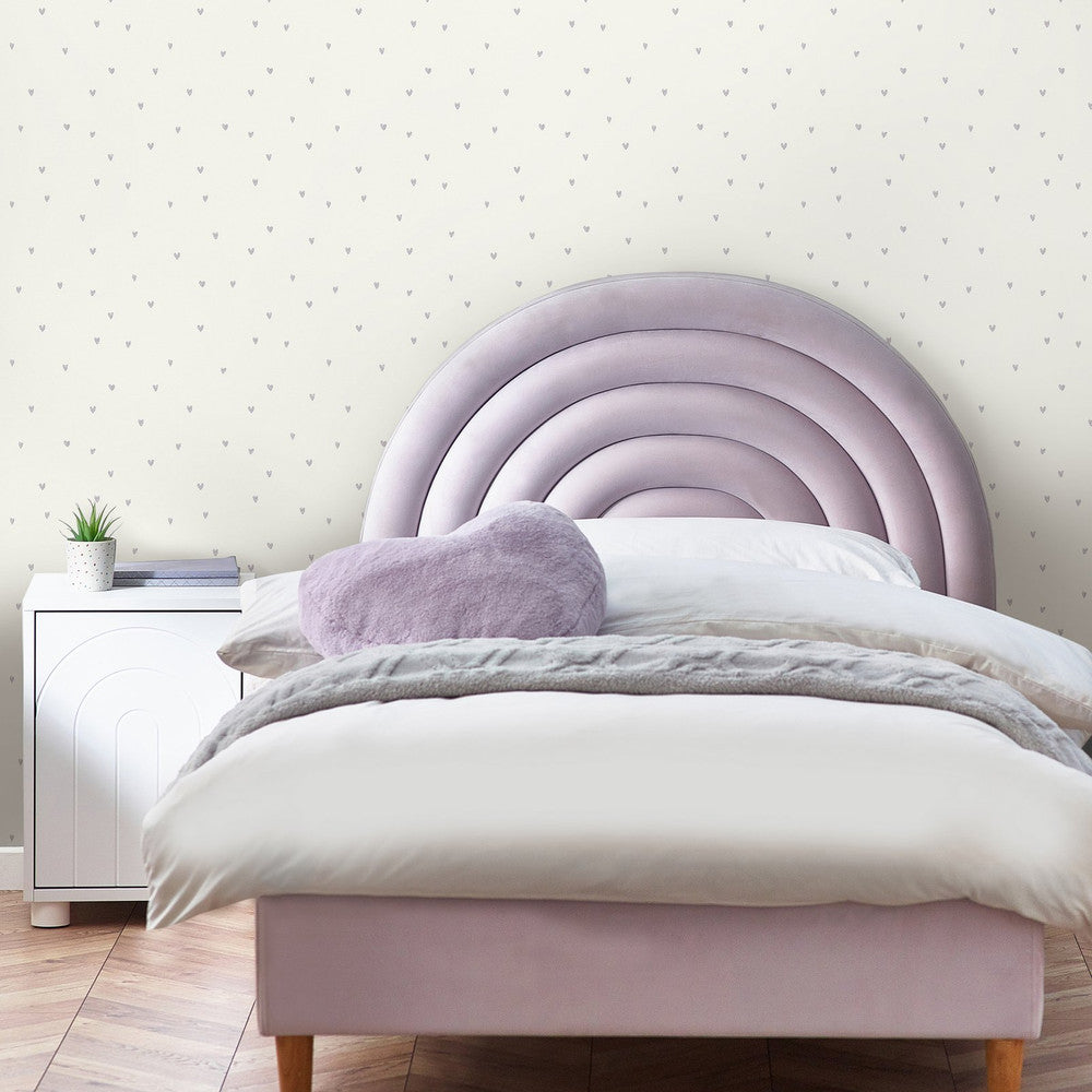 127710 - Ditsy Heart Wallpaper - Lilac - Next