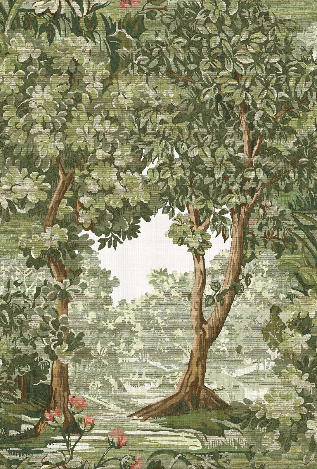127900 - Bodenham Wallpaper - Spring Sage - Graham & Brown