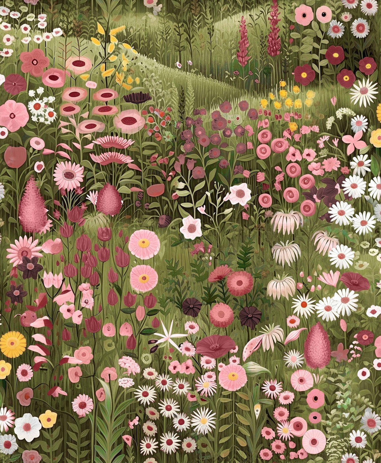 127929 - Glenwhan Wildflower Wallpaper - Spring - Graham & Brown