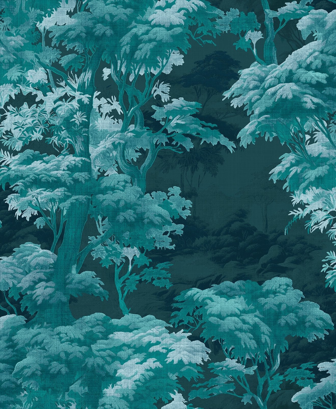 127936 - Bobarts Garden Wallpaper - Midnight - Graham & Brown