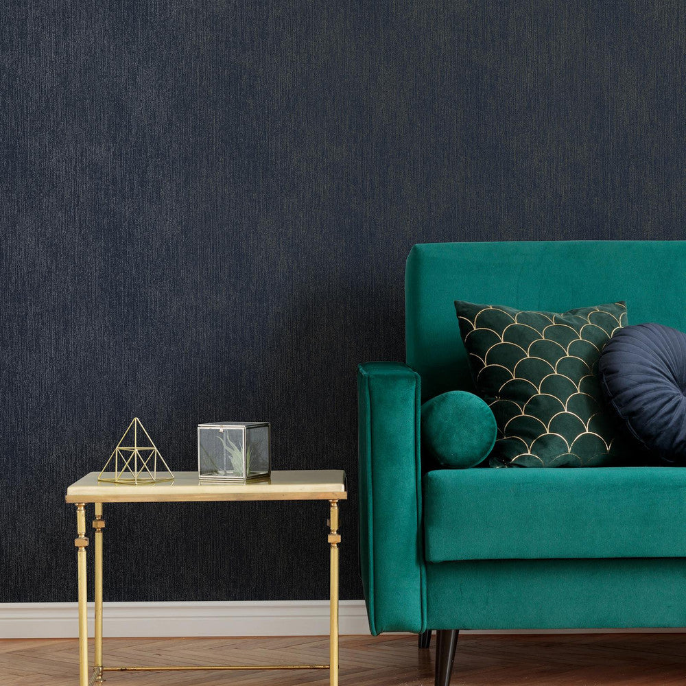 128012 - Refine Texture Wallpaper - Navy - Boutique Luxury