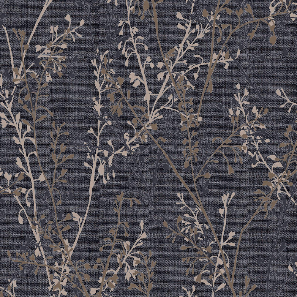 128036 - Breeze Sprig Wallpaper - Blue - Boutique Luxury