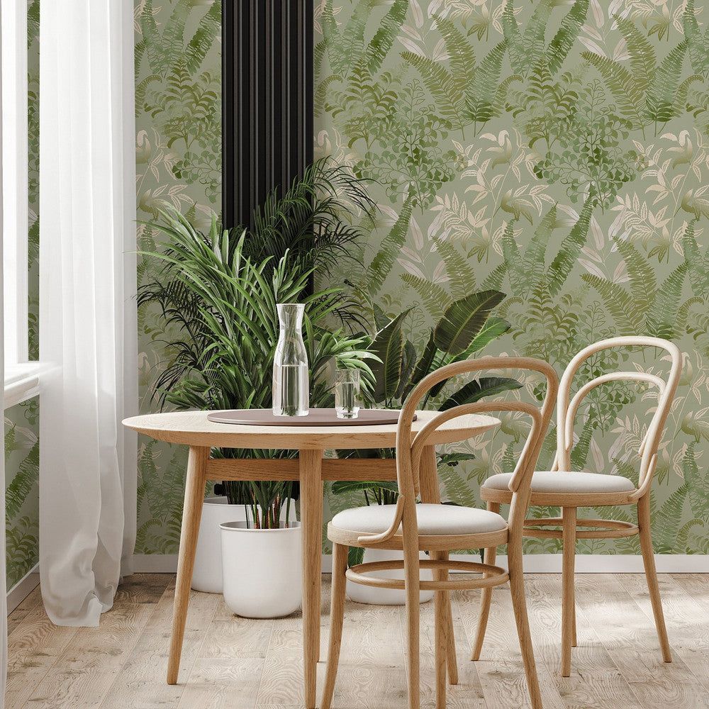 128748 - Temptation Wallpaper - Fresh Green - Superfresco Easy