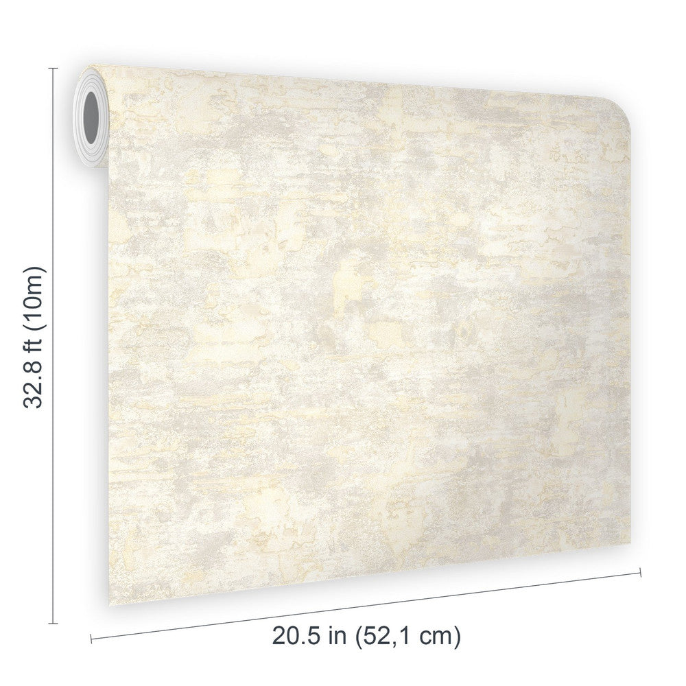 128784 - Ornamental Texture Wallpaper - Pale Gold - Boutique Luxury