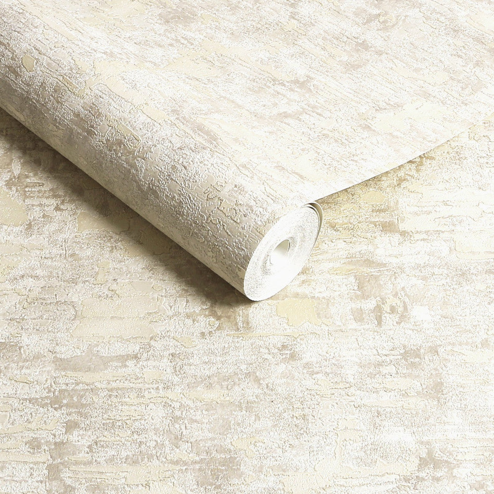 128808 - Ornamental Texture Wallpaper - Cream - Boutique Luxury