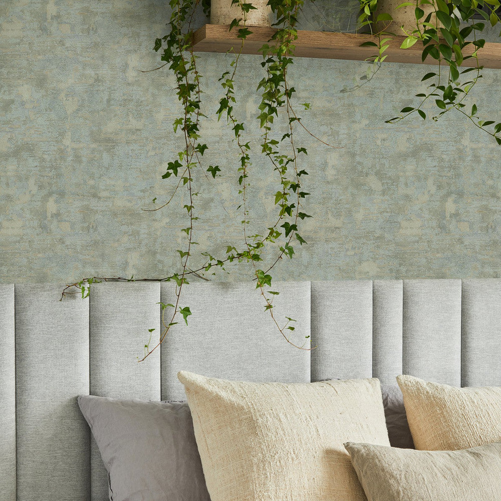 128817 - Ornamental Texture Wallpaper - Sage - Boutique Luxury