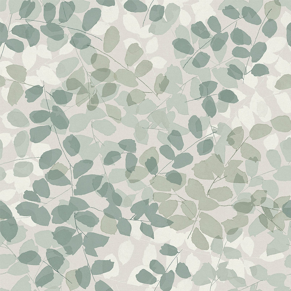 128830 - Forest Floor Wallpaper - Duck Egg - Next