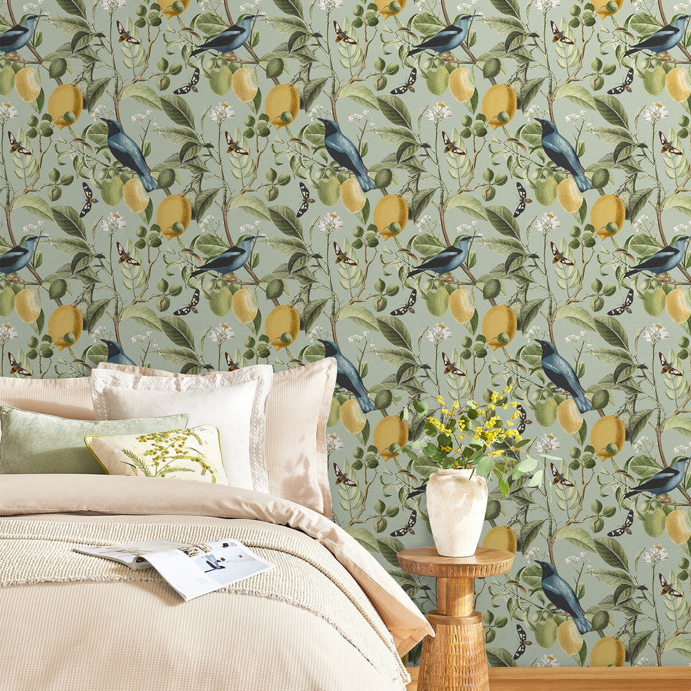 128834 - Fruit Tree Wallpaper - Summer Sage - Next