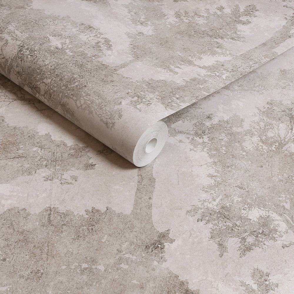 128839 - Trailing Trees Wallpaper - Grey - Next