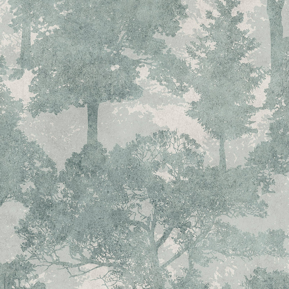 128840 - Trailing Trees Wallpaper - Duck Egg - Next
