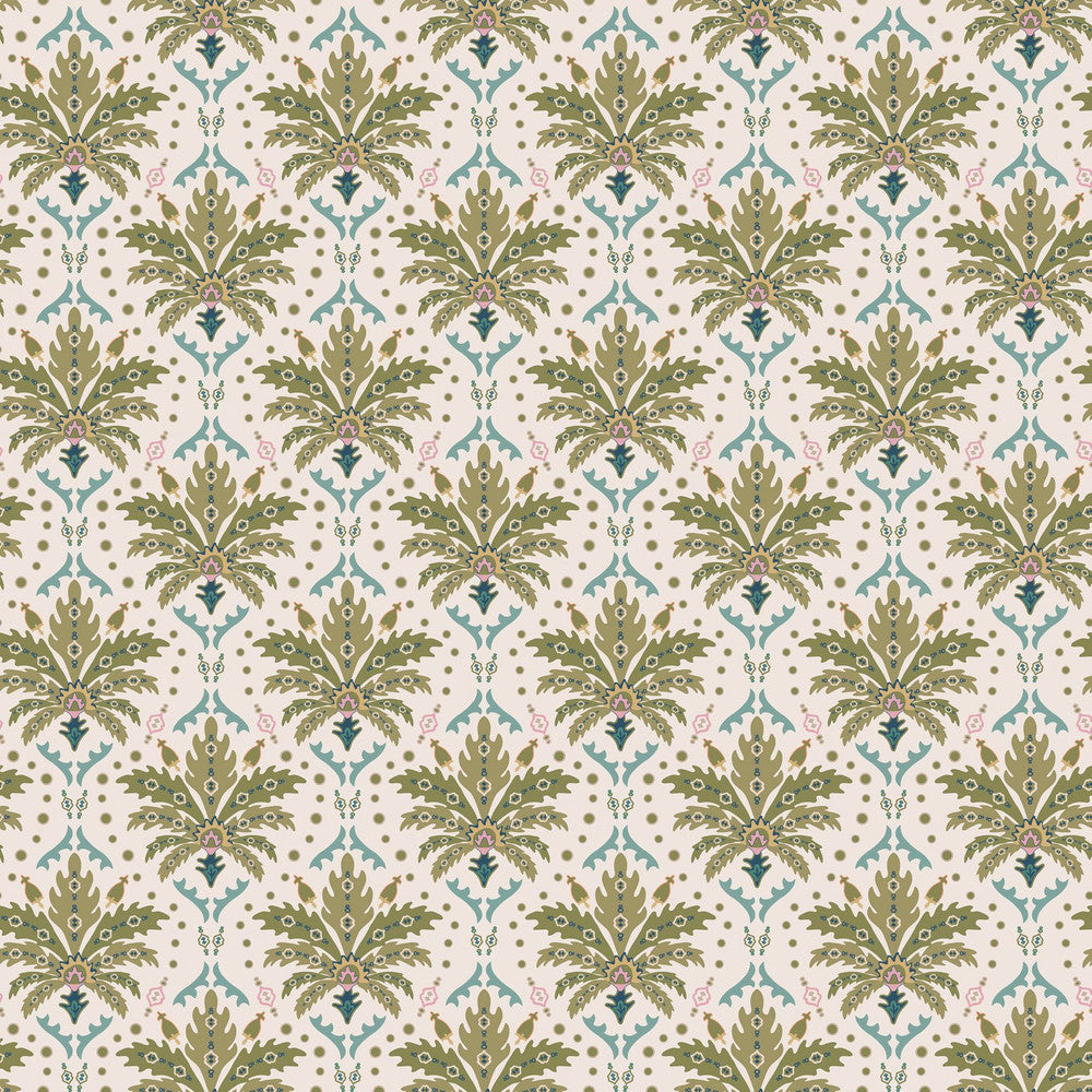 128935 - Palm Geo Wallpaper - Cream - Joules