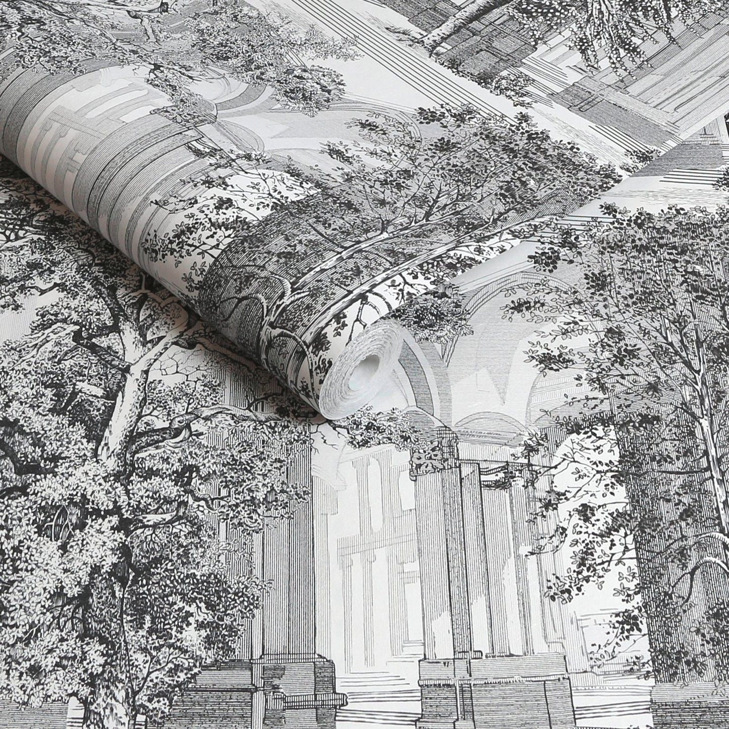 129092 - Rivington Folly Wallpaper - Tattoo - Graham & Brown