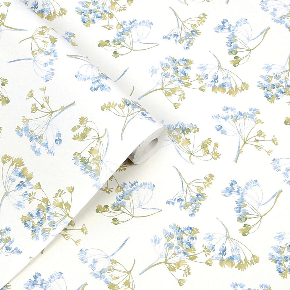 130102 - Avonbury Hedgerow Wallpaper - Green - Laura Ashley