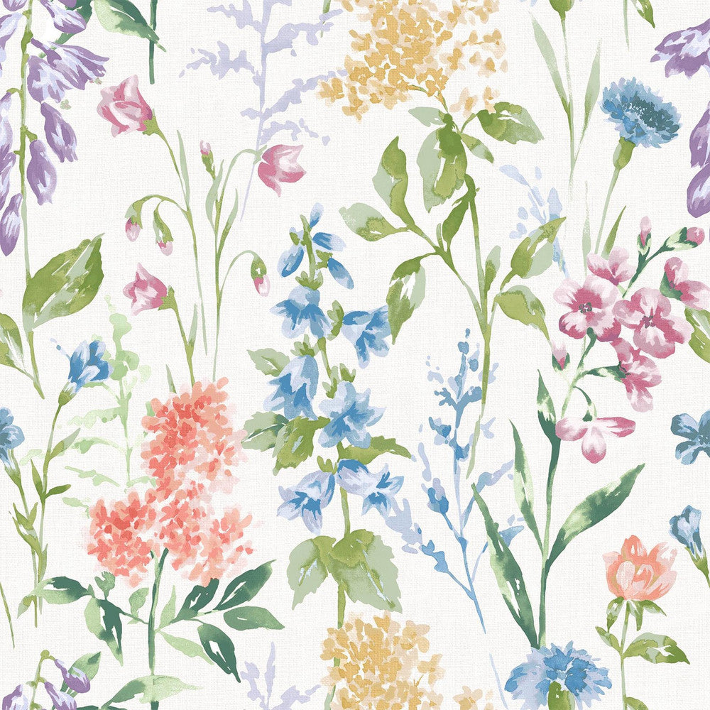 130103 - Elston Garden Wallpaper - Multi - Laura Ashley