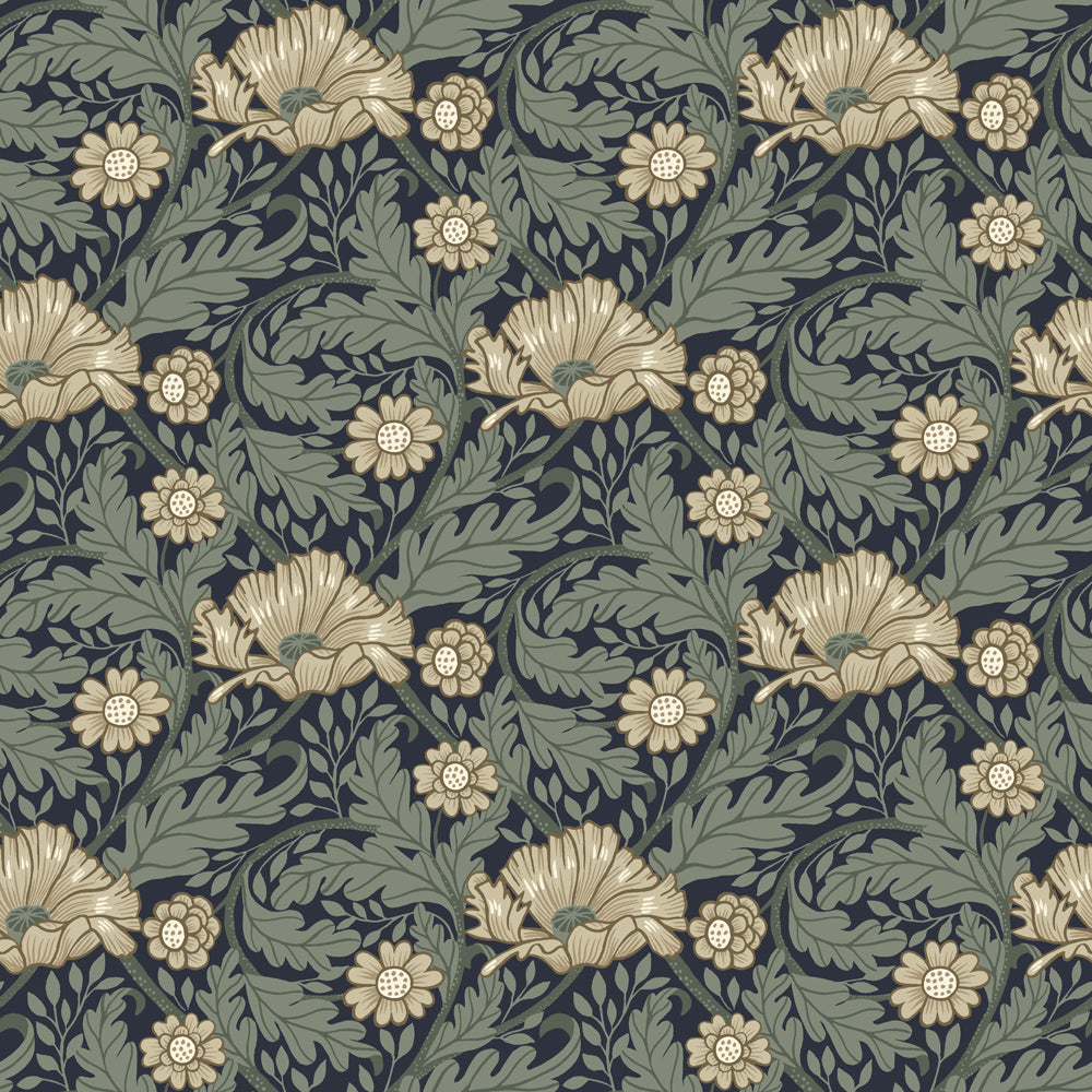 13118 - Esther Wallpaper - Black - Midbec