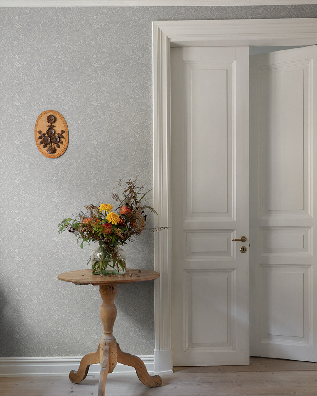 13126 - Wilma Wallpaper - Gray - Midbec