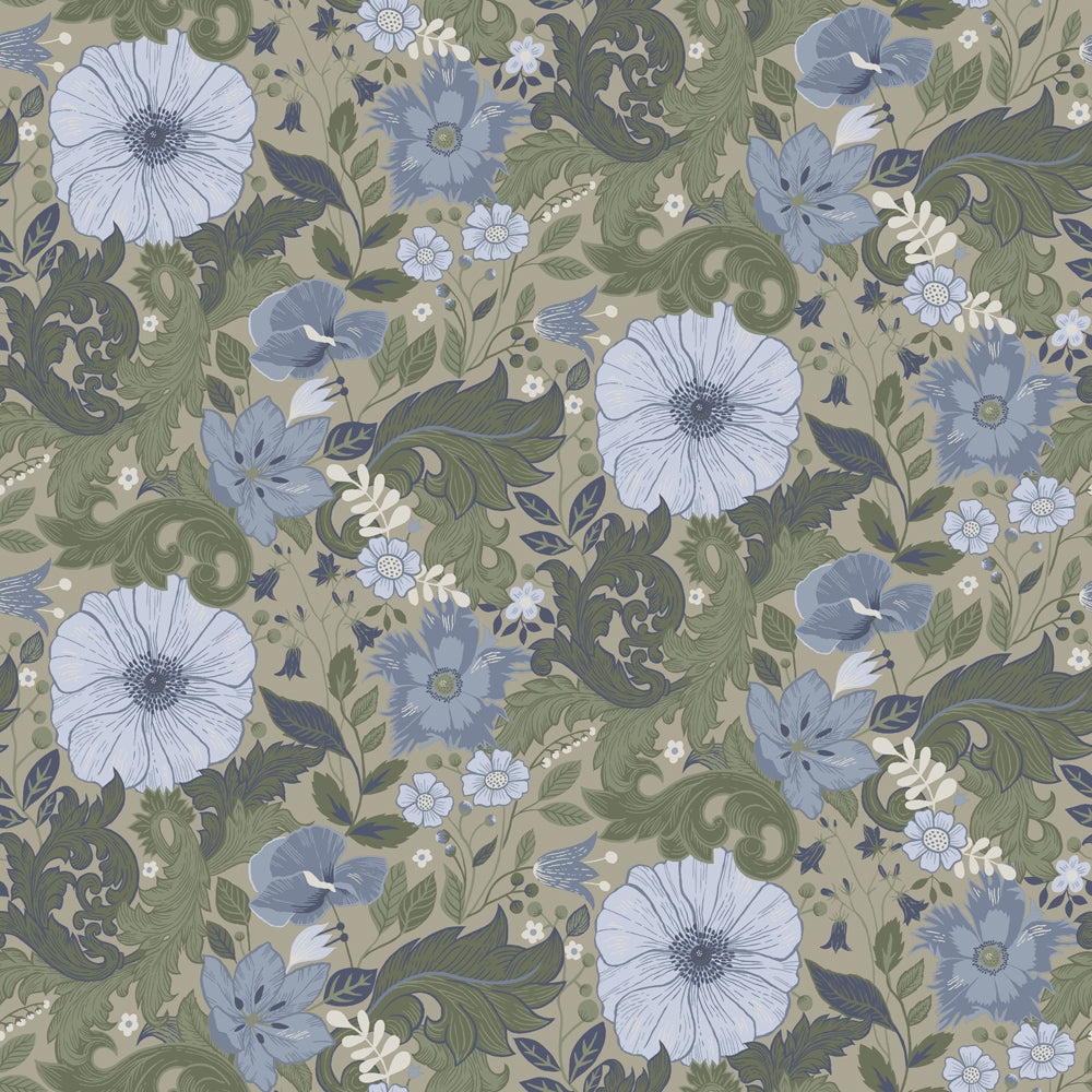 13134 - Victor Wallpaper - Light Gray - Midbec