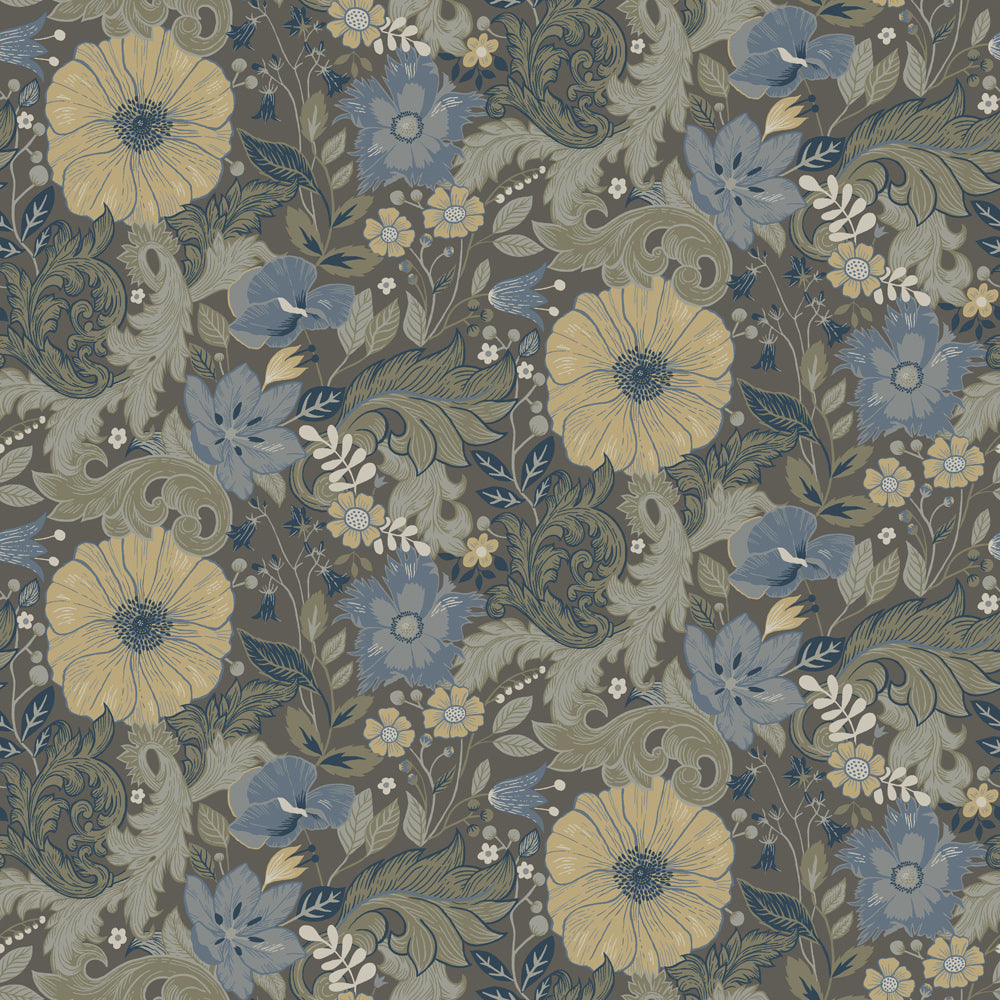 13135 - Victor Wallpaper - Brown - Midbec