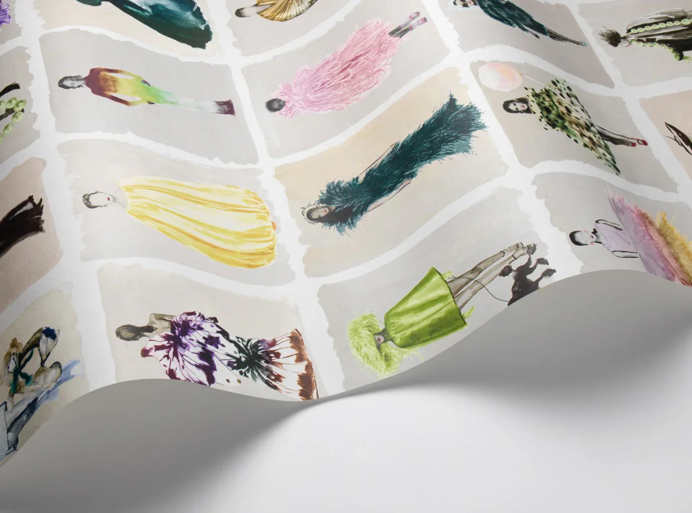 175/1003M - Couture Carousel Wallpaper - Pastel Pearl - Cole & Son