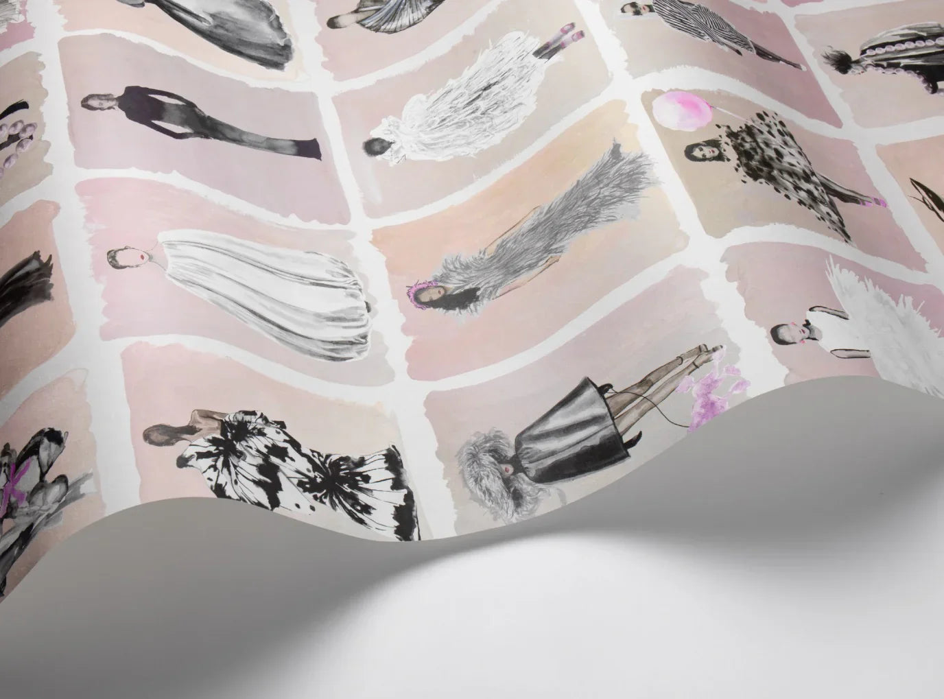 175/1006M - Couture Carousel Wallpaper - Blush Pearl - Cole & Son