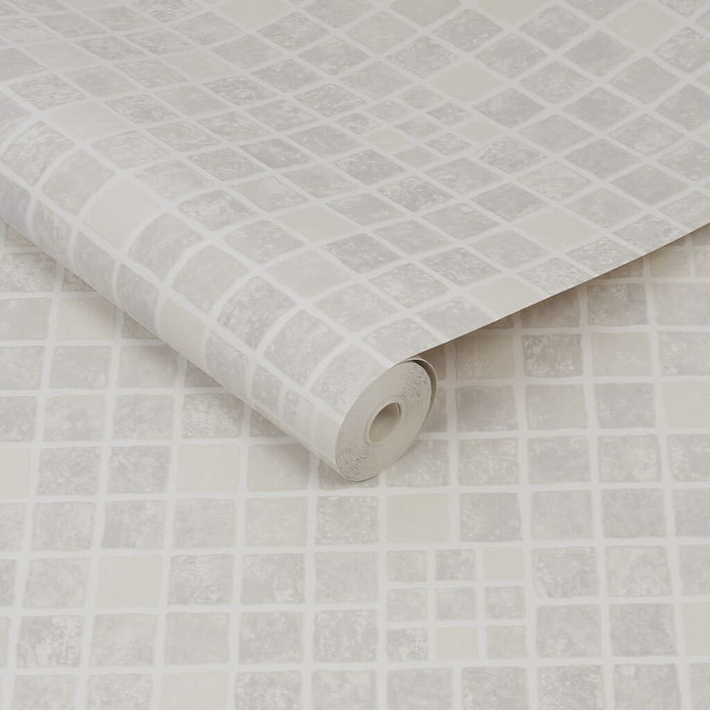 18092 - Earthen Mid Wallpaper - Grey - Contour