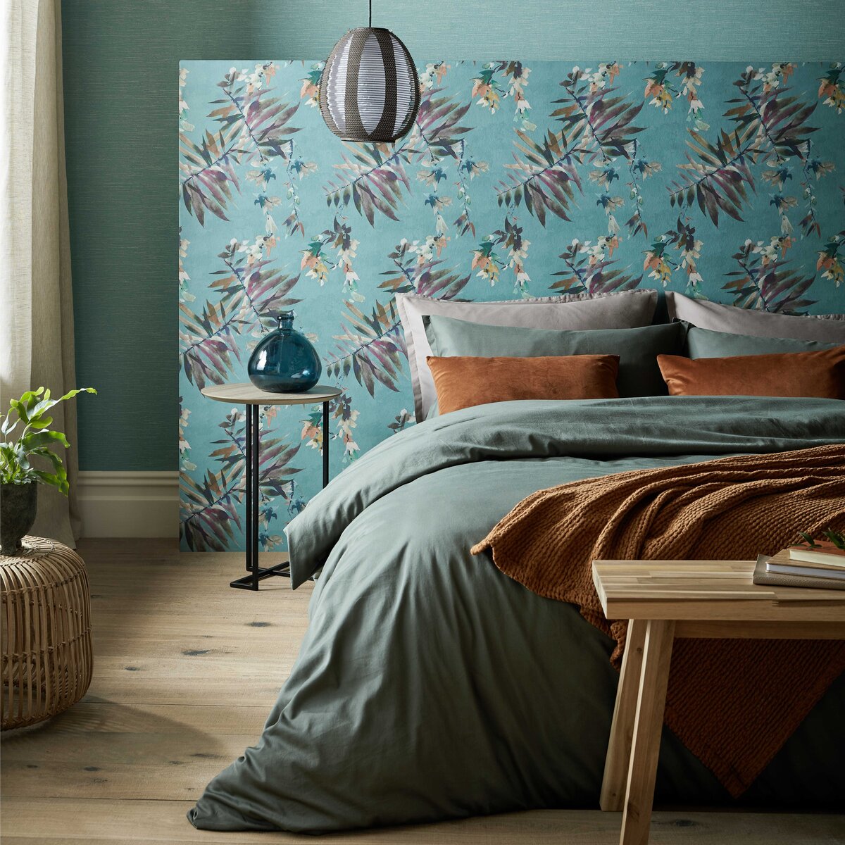 2210-160-02 - Essence Wallpaper - Aquamarine - 1838 wallcoverings
