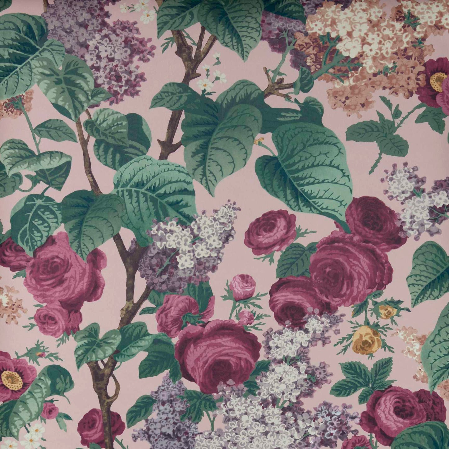 2311-168-02 - Floribunda Wallpaper - Blush - 1838 wallcoverings