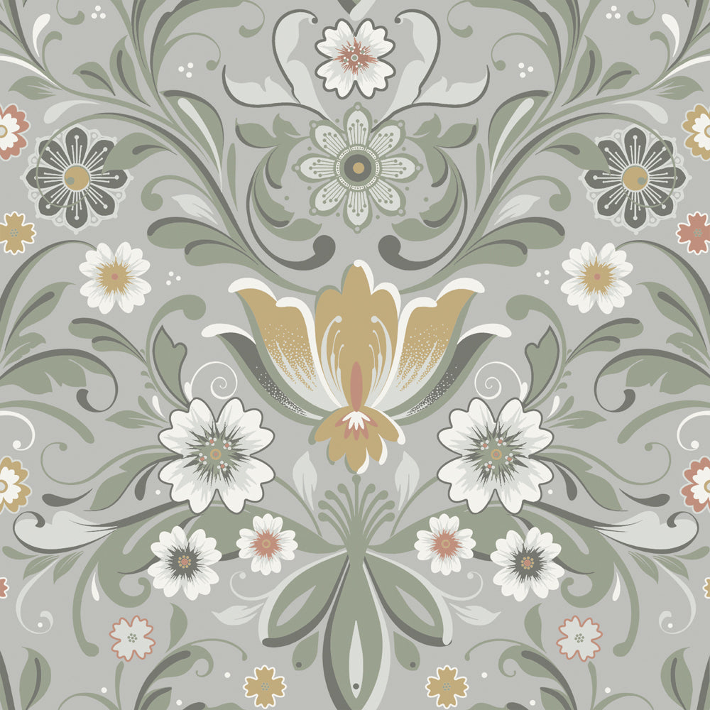 24113 - ostanskar Wallpaper - Gray - Midbec
