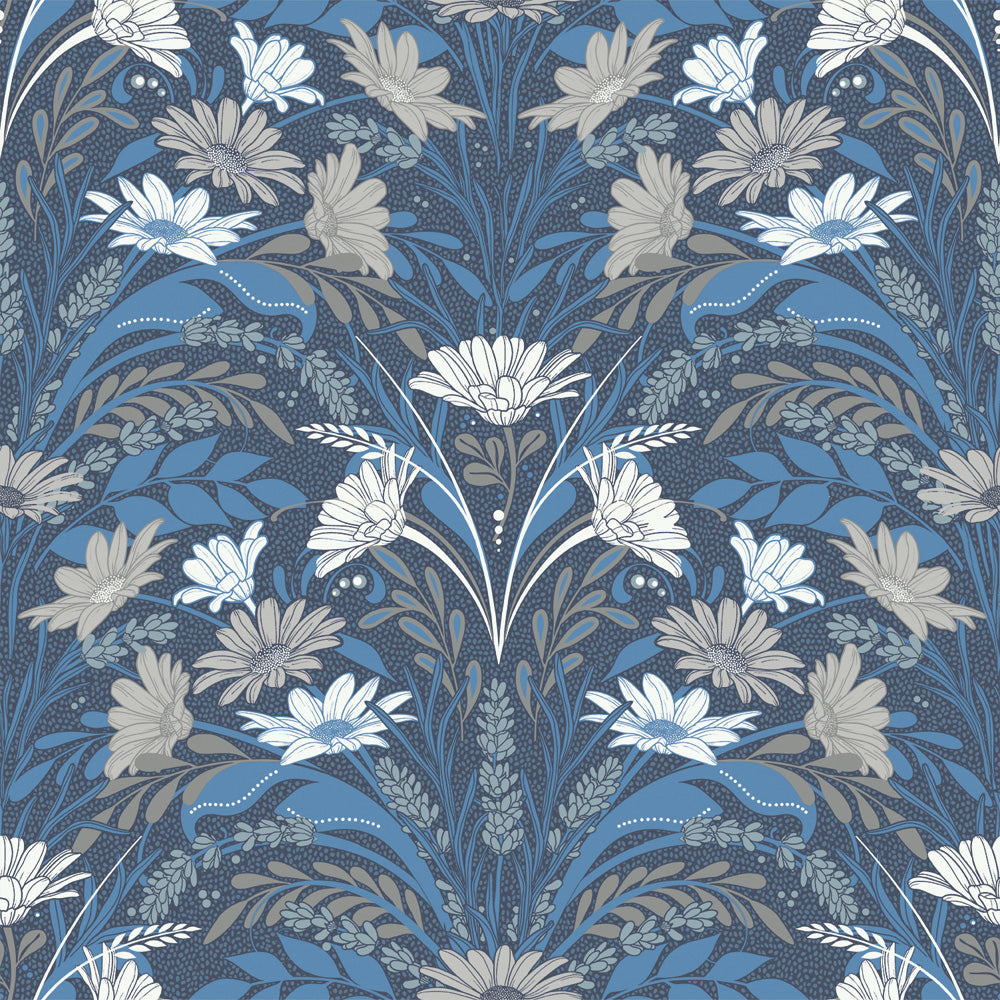 24115 - Varmdo Wallpaper - Blue - Midbec