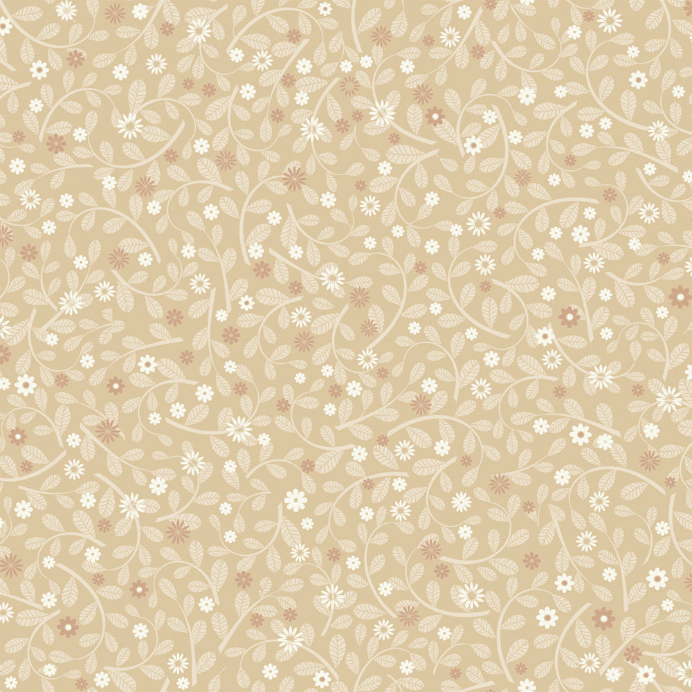 24129 - Hummelvik Wallpaper - Light Brown - Midbec