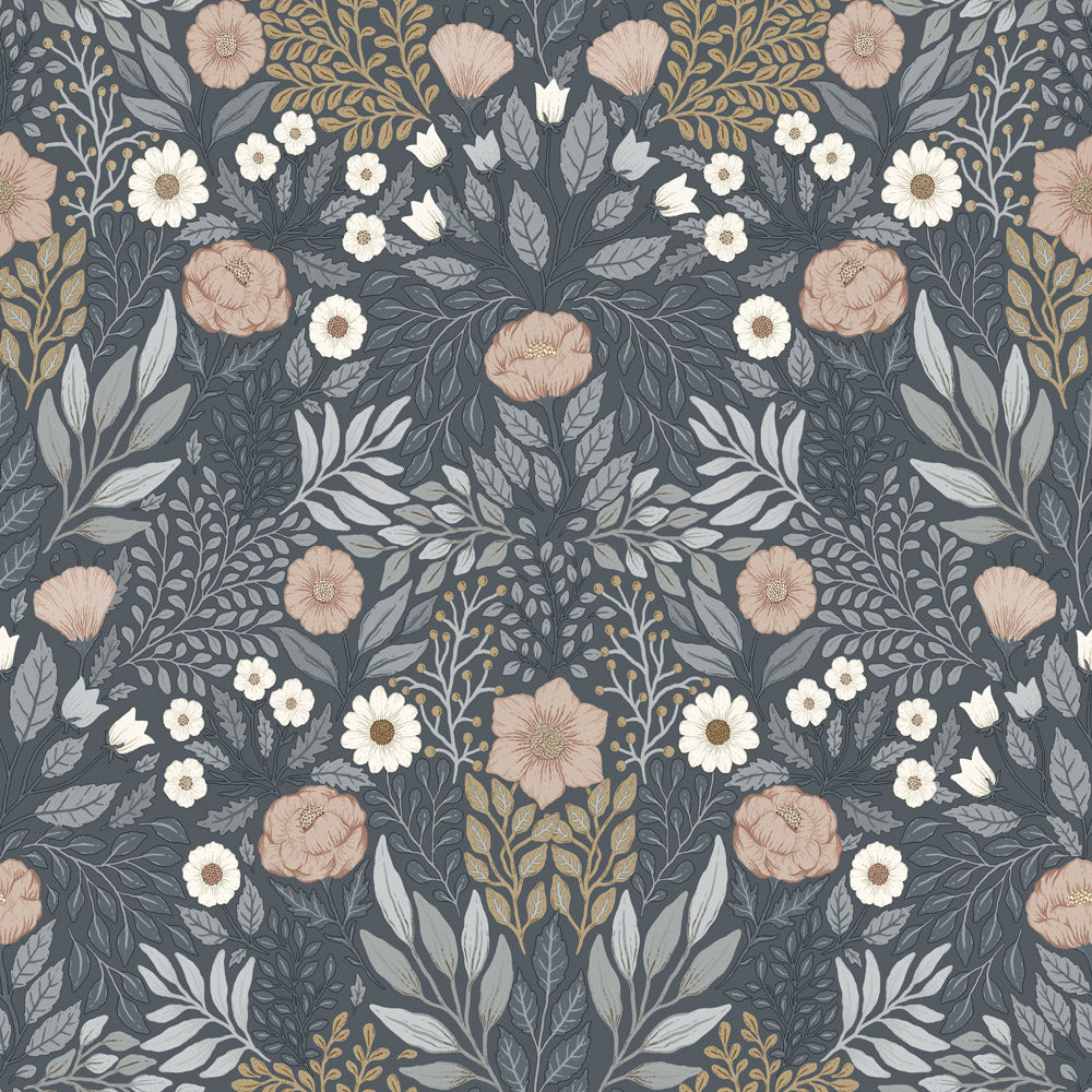 26004 - Ang Wallpaper - Dark Blue - Midbec