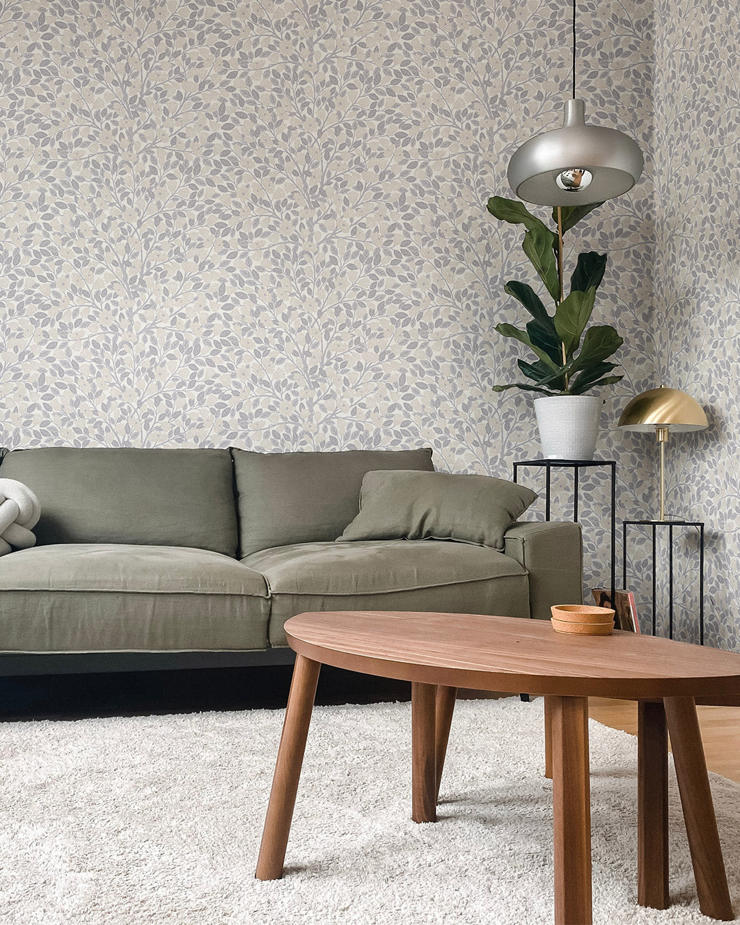 26008 - Magnolia Wallpaper - Yellow - Midbec
