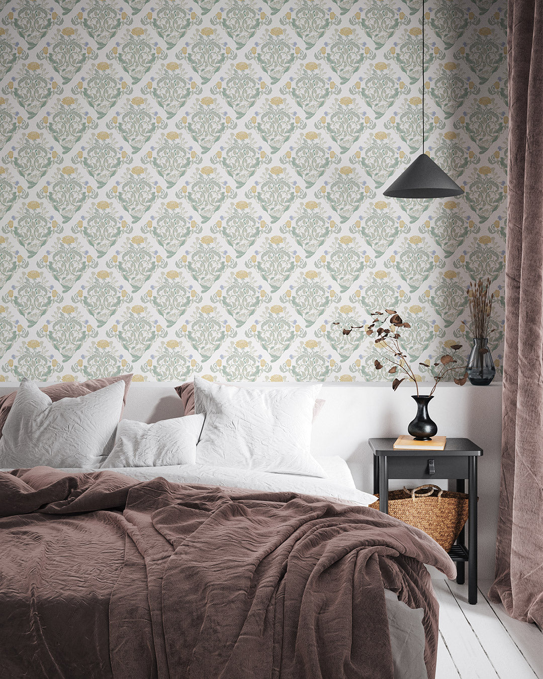 26011 - Frodas Wallpaper - Yellow - Midbec