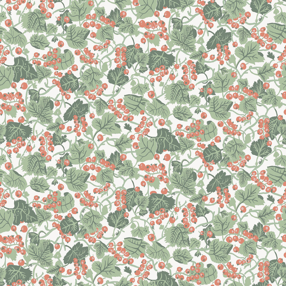 26018 - Vinbarsplock Wallpaper - Green & Red - Midbec