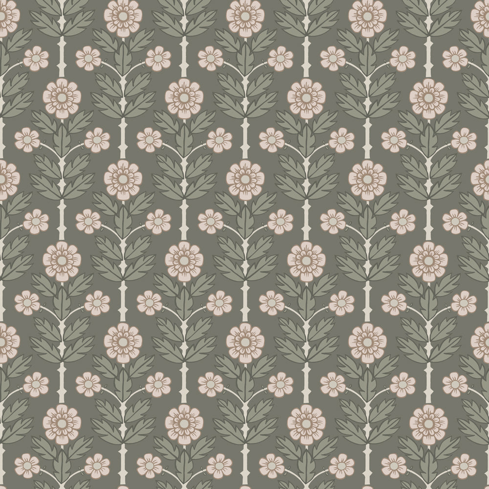 28008 - Othilia Wallpaper - Dark Gray - Midbec