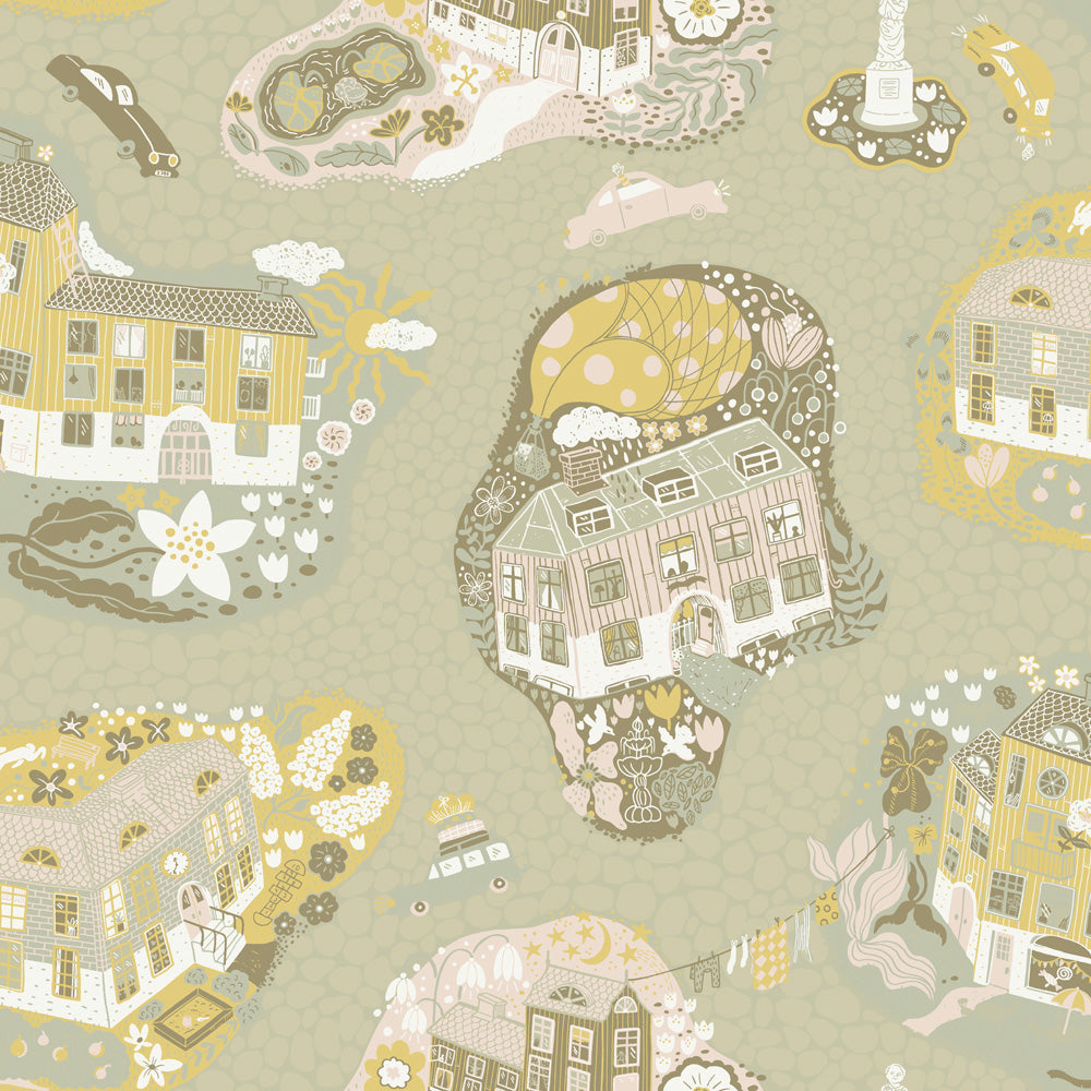 29008 - Staden Wallpaper - Greige - Midbec