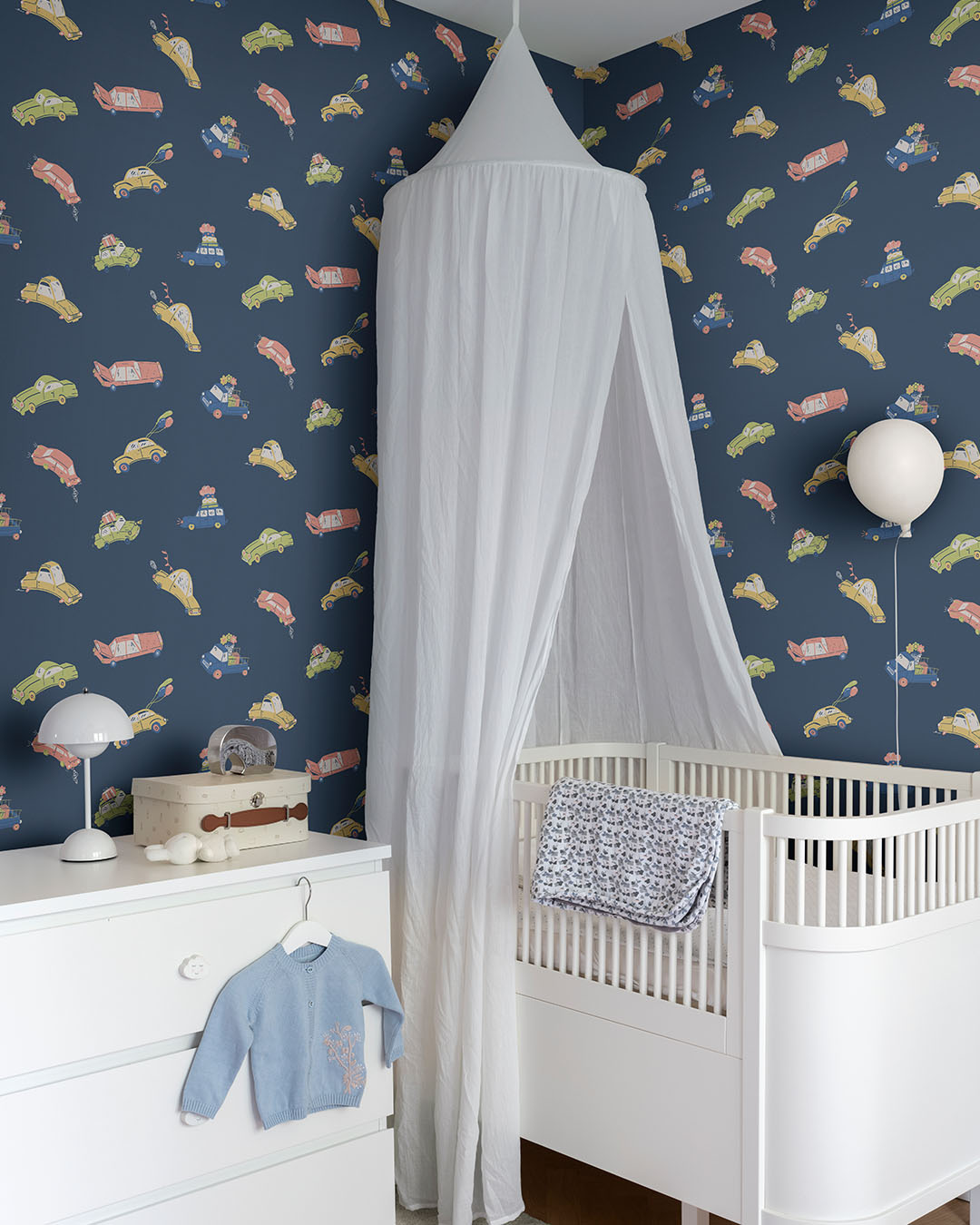 29014 - Bilarna Wallpaper - Dark Blue - Midbec