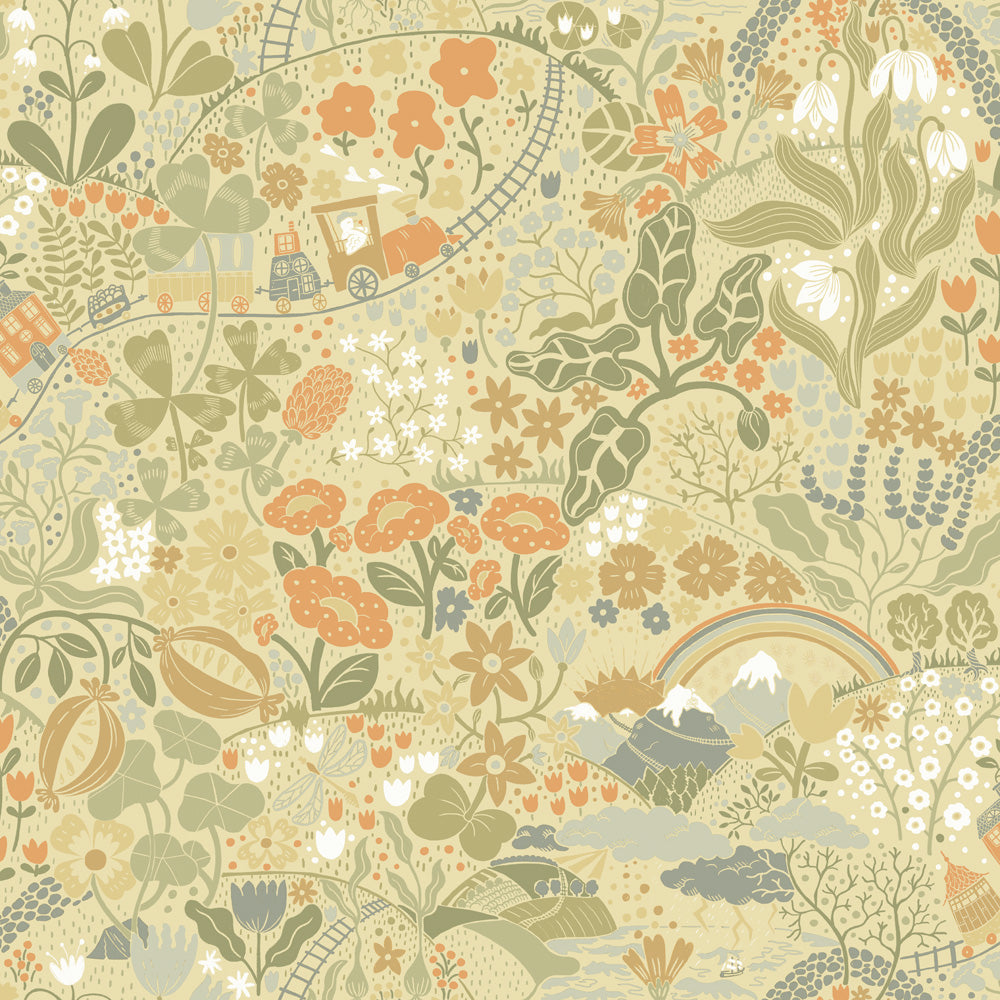 29030 - Taget Wallpaper - Yellow - Midbec