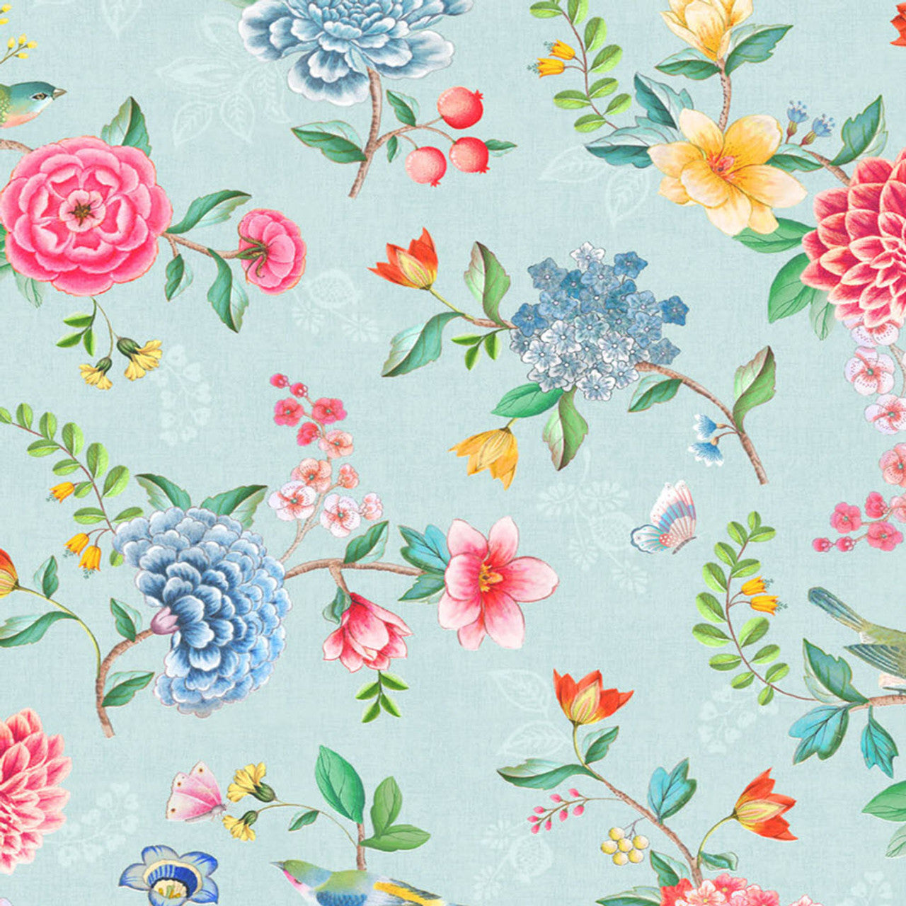 300101 - Pip Studio 5 Good Evening Wallpaper - Light Blue - Eijffinger