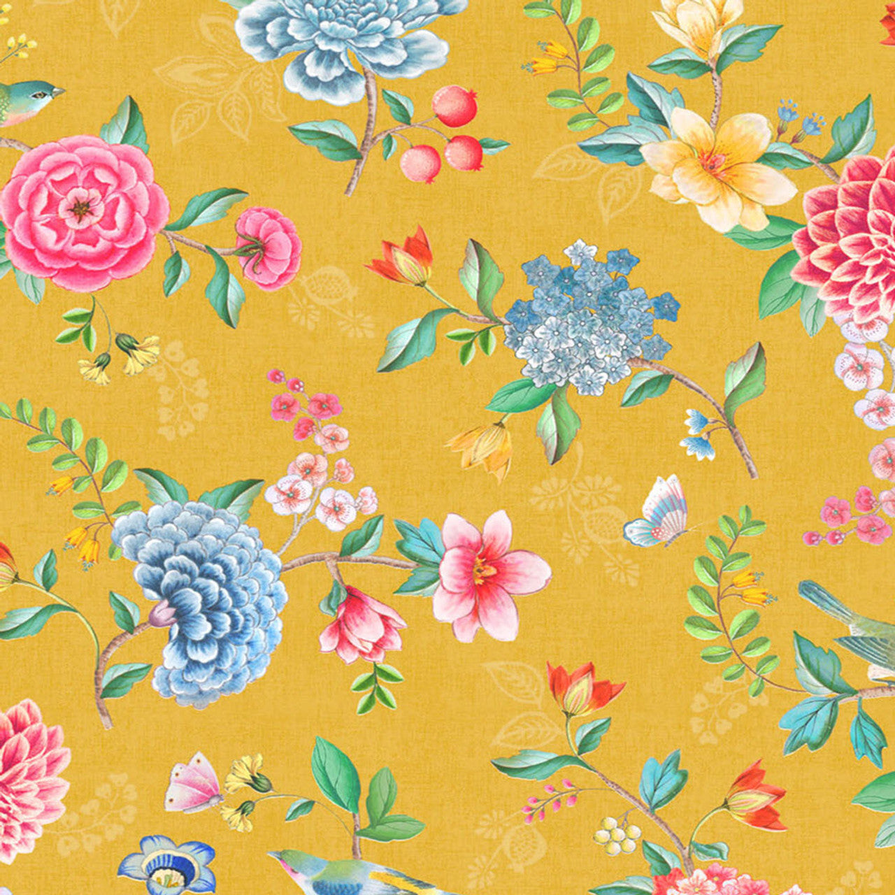 300104 - Pip Studio 5 Good Evening Wallpaper - Yellow - Eijffinger