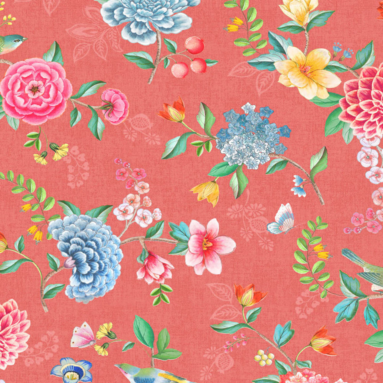300107 - Pip Studio 5 Good Evening Wallpaper - Red - Eijffinger