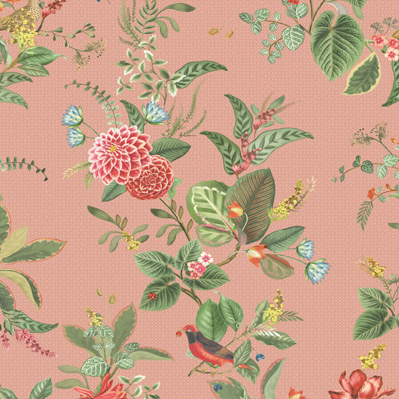300111 - Pip Studio 5 Floris Wallpaper - Pink - Eijffinger