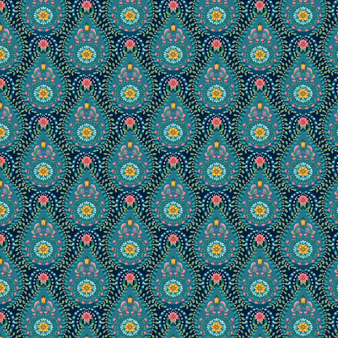 300153 - Pip Studio 5 Raindrops Wallpaper - Dark Blue - Eijffinger